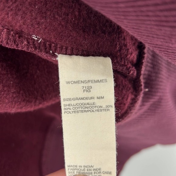 Woolrich Slouchy Oversized Sweatshirt Cardigan - Fig - Medium - Picture 5 of 7